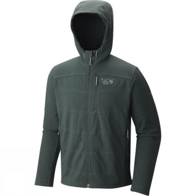 Chaquetas Mountain Hardwear Ruffner Hybrid Hooded Hombre - Verde Oscuro - Chile RJC482317